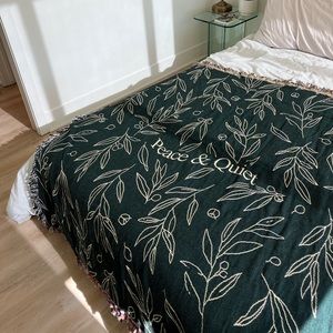 Sold / Museum of peace and quiet woven tapestry blanket